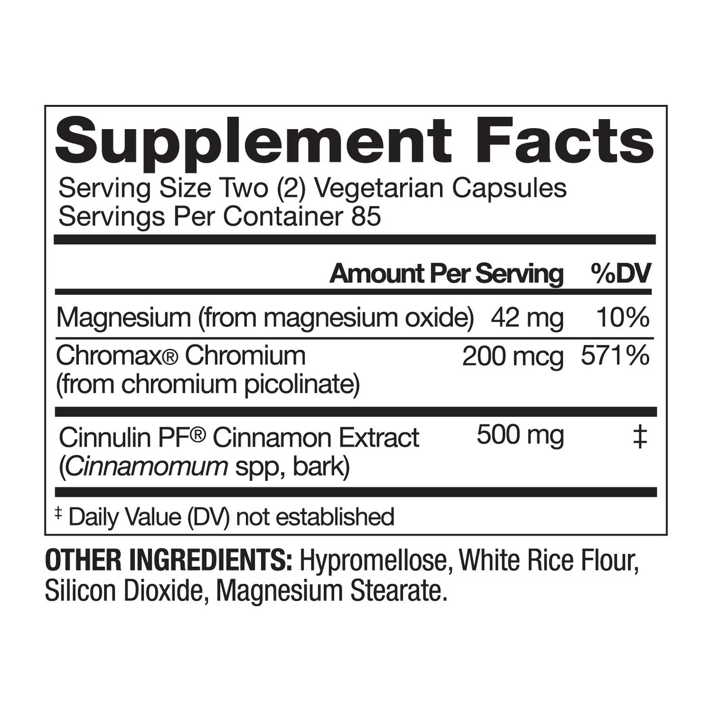 Member´s Mark - Cinnamon 500mg, 170 capsulas vegetarianas