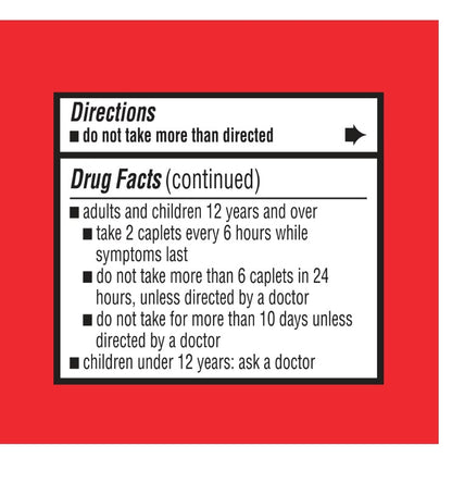 Equate Extra Strength Pain Reliever Acetaminophen 500 mg  40 tabletas