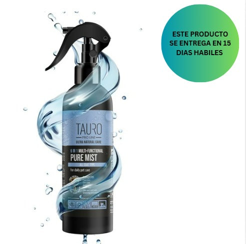 Tauro Pro Line - Quitamanchas de lágrimas natural 6 en 1 para perros, espray de agua alcalino para ojos, orejas y abrigo, seguro para gatos, cachorros y otras mascotas, 250ml