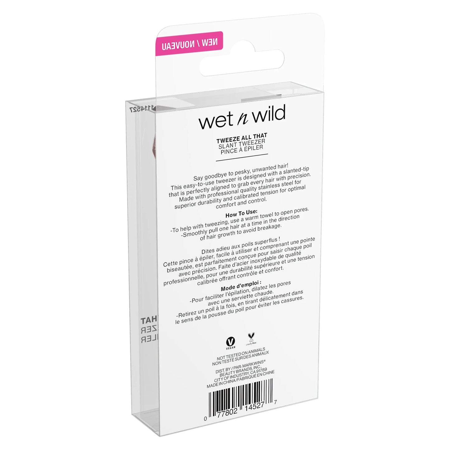 Pinzas inclinadas Wet n Wild - Rosa