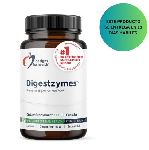 Designs for Health Digestzymes - Enzimas digestivas, 180 capsulas
