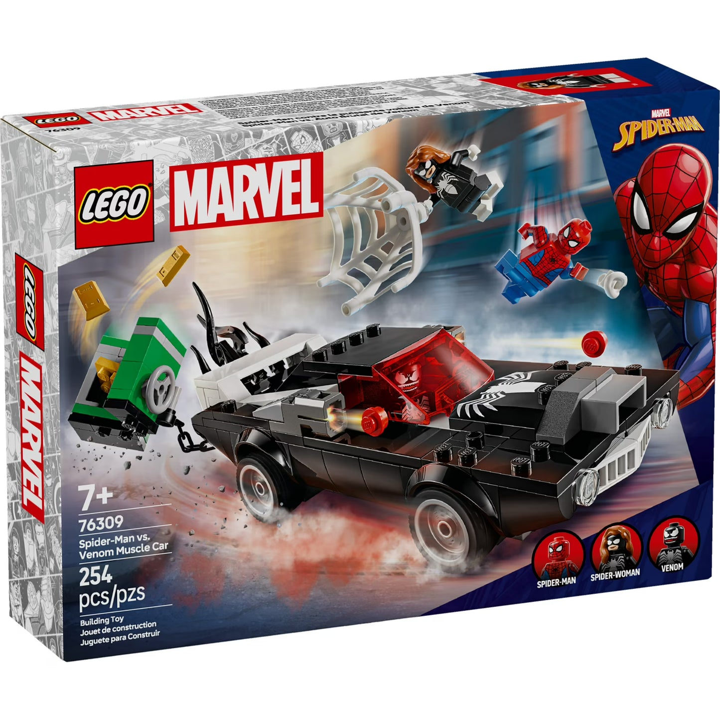 LEGO Marvel Spider-Man vs. Venom Muscle Car Toy 76309