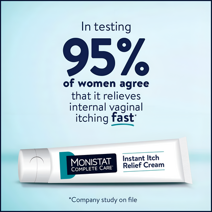 Monistat Crema Alivio Instantáneo del Picor para la Mujer, Máxima Potencia para el Cuidado del Picor Femenino, 1 oz 28GR