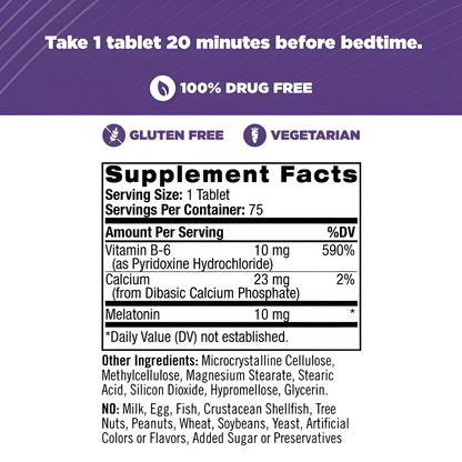 MELATONINA NATROL 10MG. ADVANCED SLEEP- TIME RELEASE en TABLETAS