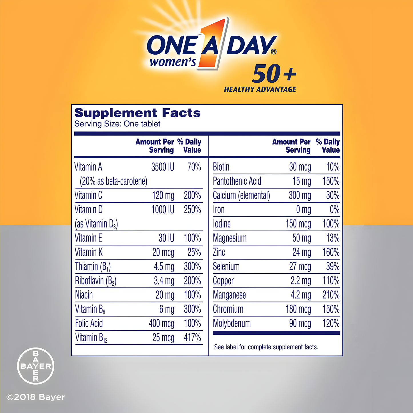 One a Day - Multivitaminico para mujeres 50+ 300 Tabletas