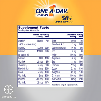 One a Day - Multivitaminico para mujeres 50+ 300 Tabletas