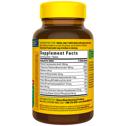 Nature Made Super B Complex con vitamina C -  tabletas