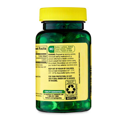 Spring Valley Vitamina E , 180 mg 400UI Capsulas de gel