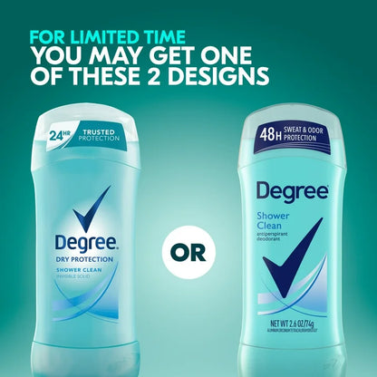 Degree Desodorante Antitranspirante Original Ducha Limpia 48H Odor Protection para Mujeres, 74g