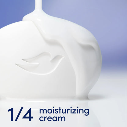 Jabón en barra Dove Beauty para mujer original con 1/4 de crema humectante para todo tipo de piel, 75gr