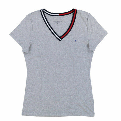 Camiseta Tommy Hilfiger de manga corta, cuello en V para mujer