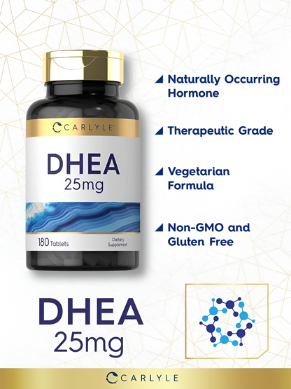 CARLYLE DHEA 25mg | 180 Tablets