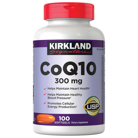 CoQ10 de 300 mg  Kirkland 100 Capsulas Suaves