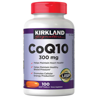 CoQ10 de 300 mg  Kirkland 100 Capsulas Suaves