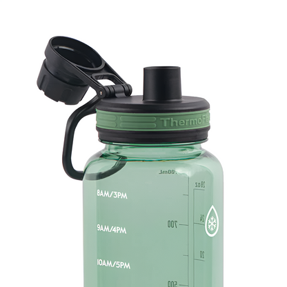 Botella de agua motivacional ThermoFlask de 32 oz 95mL