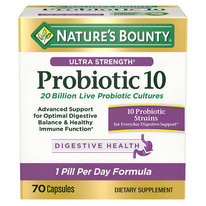 Probiotico 10 , 70 capsulas - Natures Bounty