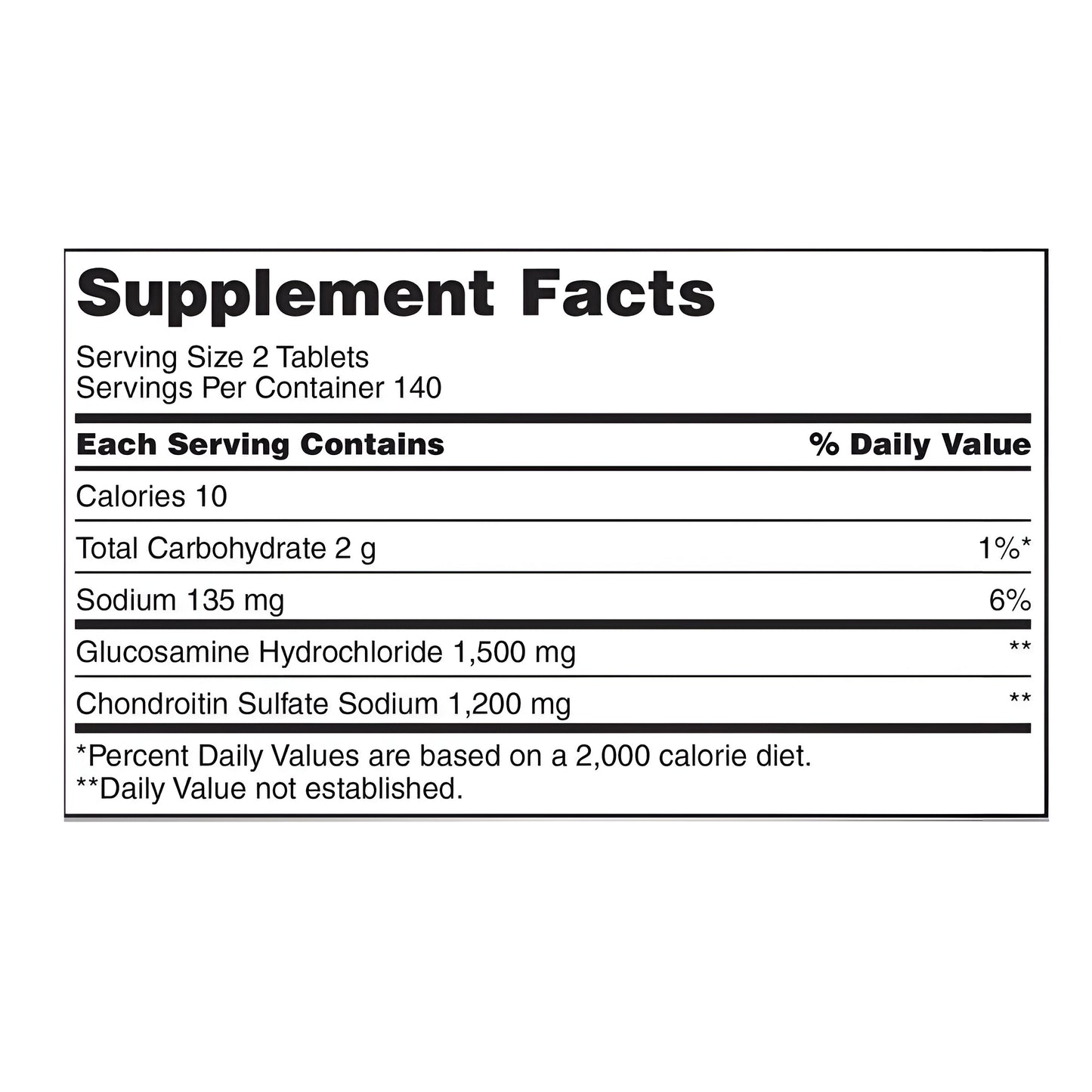 Glucosamina 1500 mg & Condroitina 1200 mg - 280 tabletas , Kirkland