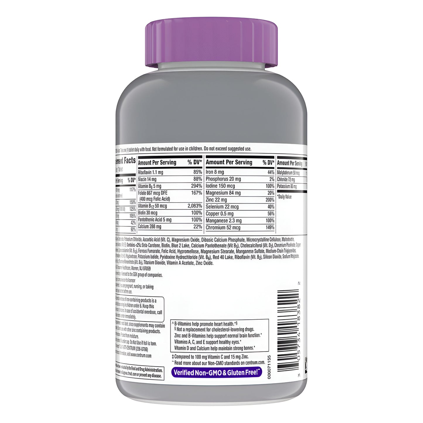 Centrum Silver para mujeres mayores de 50 - Gsk - 275 Tabletas