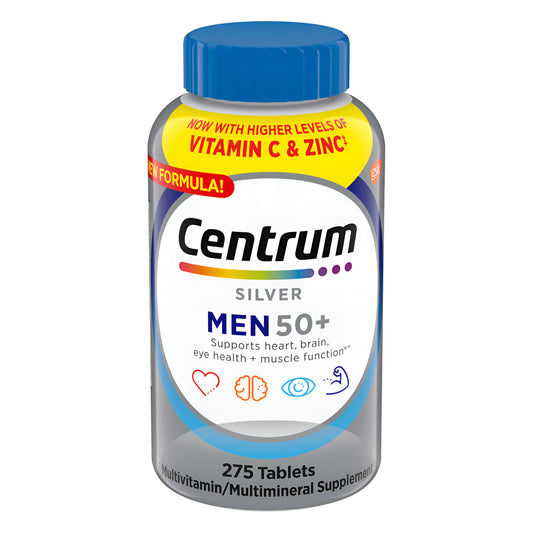 Centrum Silver Multivitaminico Hombres 50+ - Gsk - 275 Tabletas