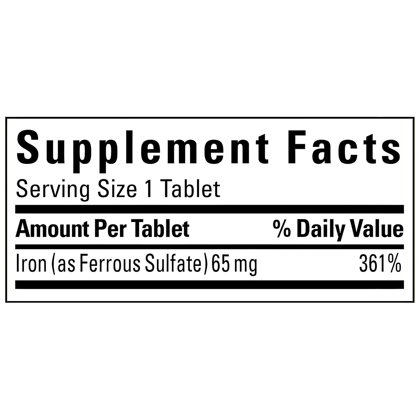 Iron 65mg , tabletas - Nature Made