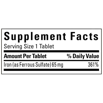 Iron 65mg , tabletas - Nature Made