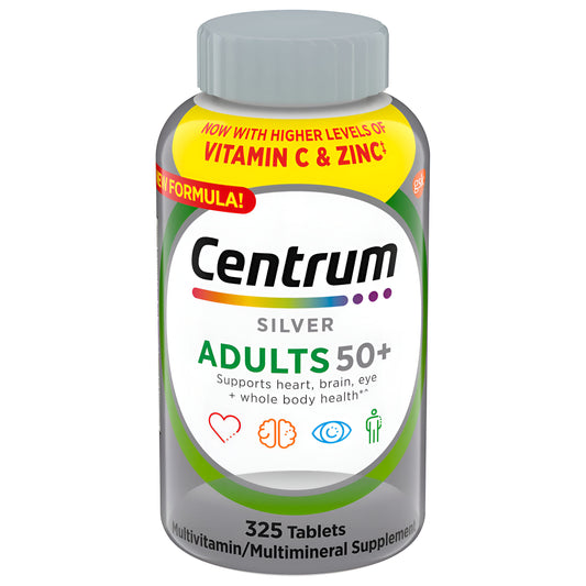 Centrum Silver 325 Tabletas Suplemento para Adultos 50+