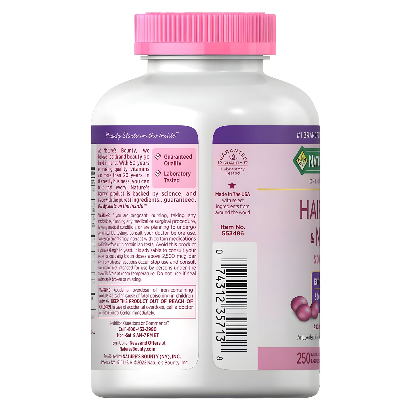 Hair , Skin & Nails 250 capsulas - Natures Bounty