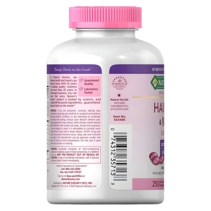 Hair , Skin & Nails 250 capsulas - Natures Bounty