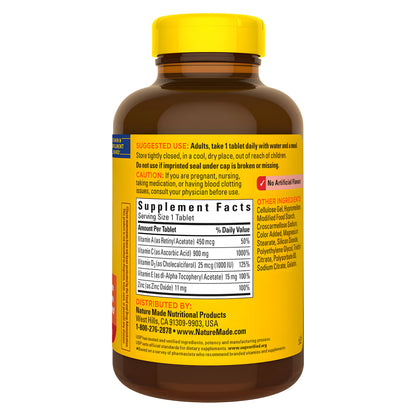 Nature Made Super C  con Vitamina D3 and Zinc - 200 Tablets