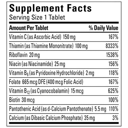 Nature Made Super B Complex con vitamina C -  tabletas