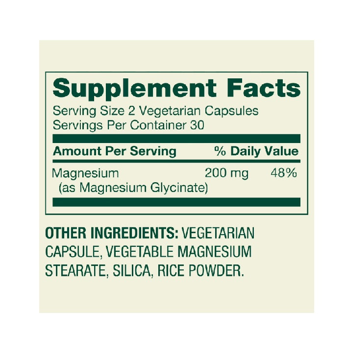 Spring Valley Magnesium Glycinate 200 mg 60 Capsules