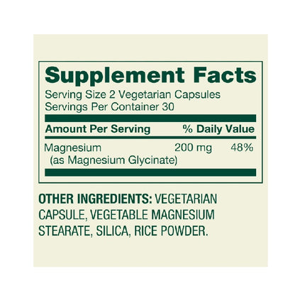 Spring Valley Magnesium Glycinate 200 mg 60 Capsules