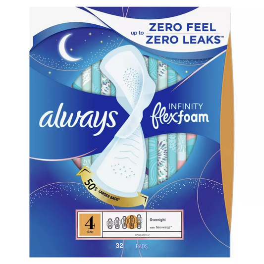 Always Infinity flexfoam 50% larger back 4 size - 32 unidades