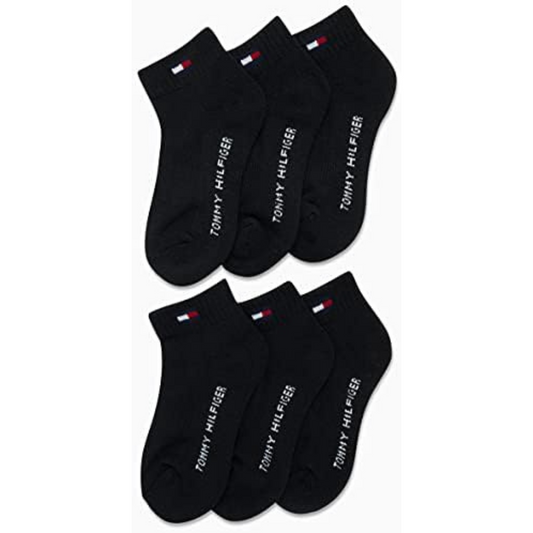 PACK 6 PARES DE MEDIAS Tommy Hilfiger, hasta el tobillo color negro