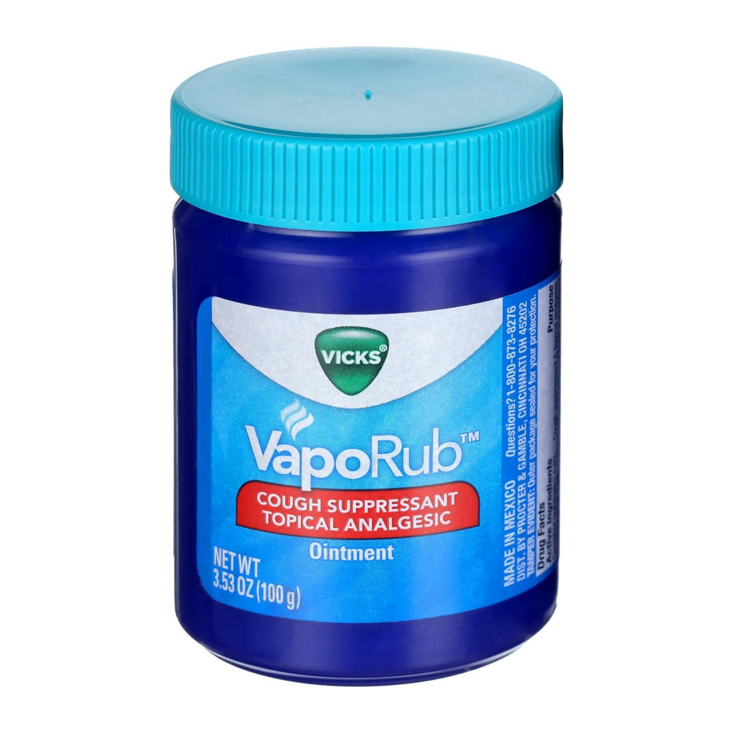 Vicks VapoRub Ungento Analgésico Tópico Supresor de la Tos-  100g