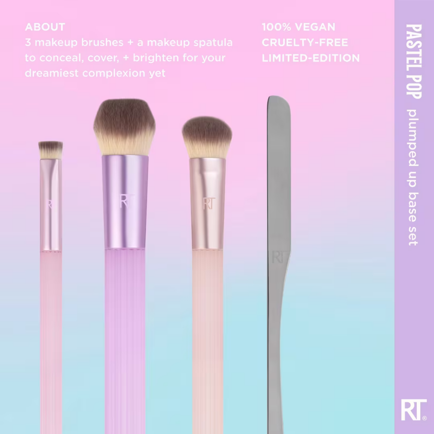 Pastel Pop Plumped Up Base Makeup Set de Brochas
