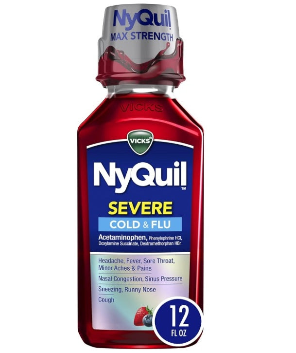 Vicks Cold  & Flu  Severe - Jarabe para tos y gripe 354ml