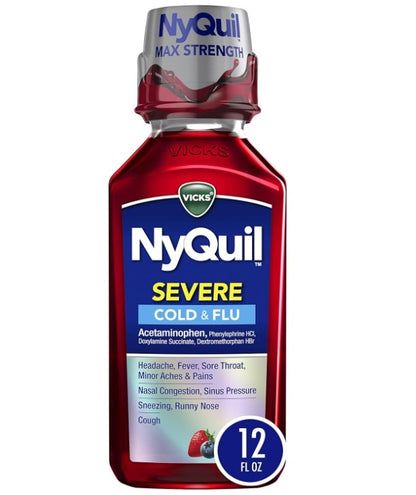 Vicks Cold  & Flu  Severe - Jarabe para tos y gripe 354ml