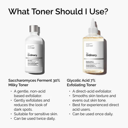 The Ordinary - Tónico exfoliante con ácido glicólico al 7%, 100ml