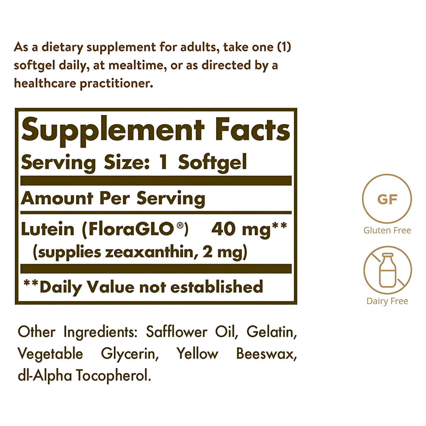 Solgar – Luteína softgels