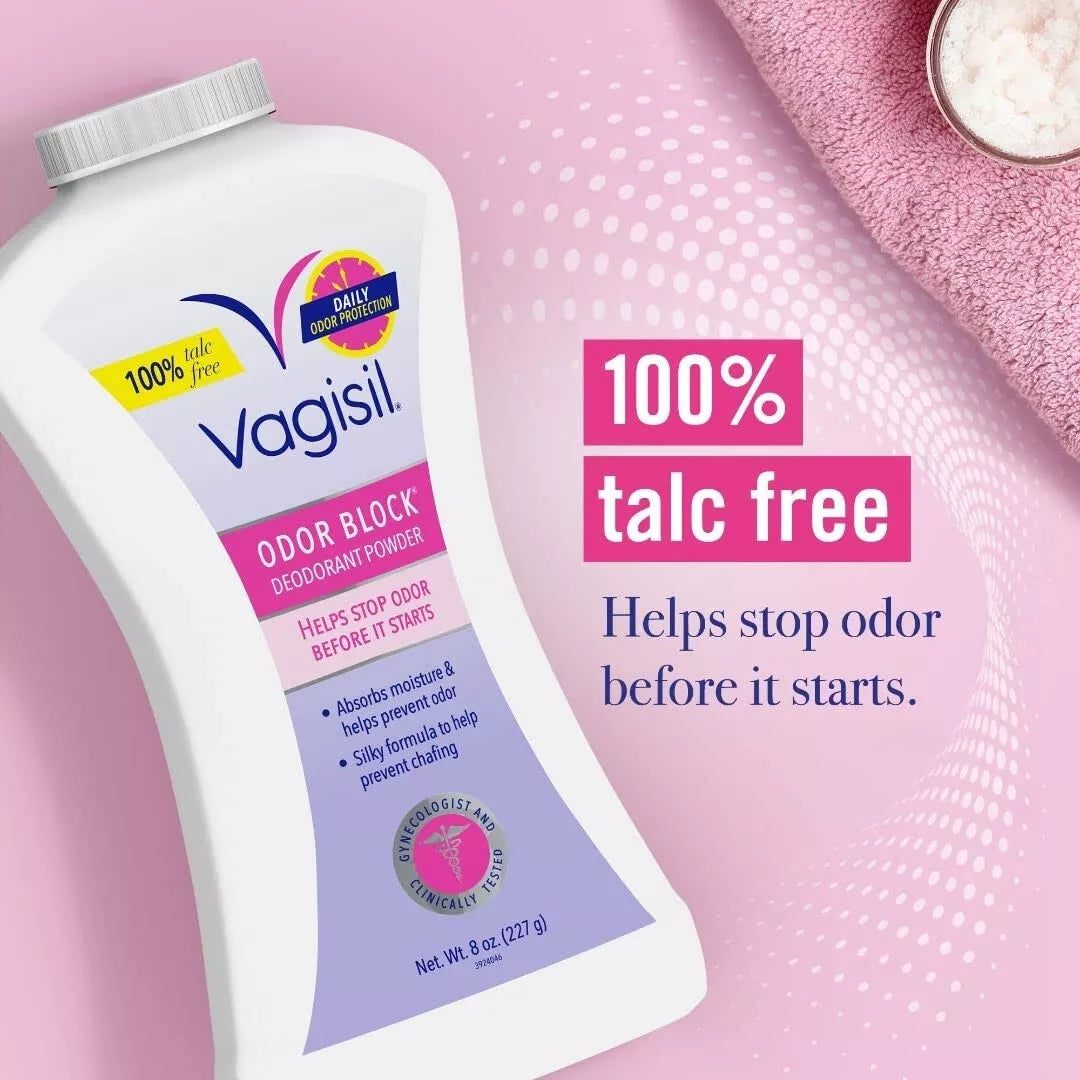 Vagisil, Desodorante en polvo para bloquear los olores, 227g