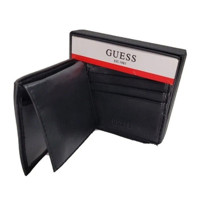 Billetera Guess color negro , cuero , plegable - 31GO220087