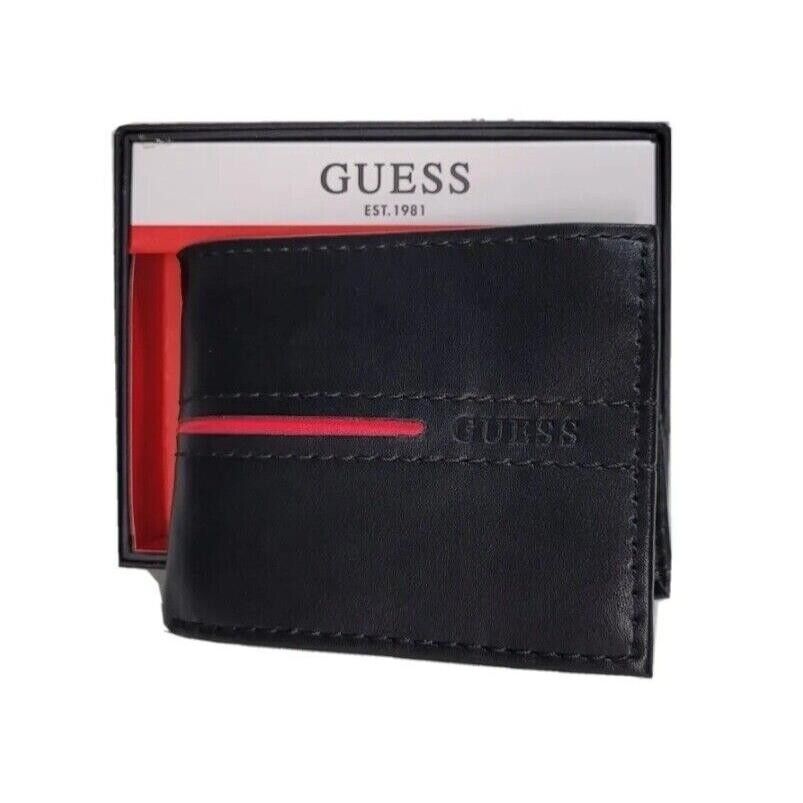 Billetera Guess color negro , cuero , plegable - 31GO220087