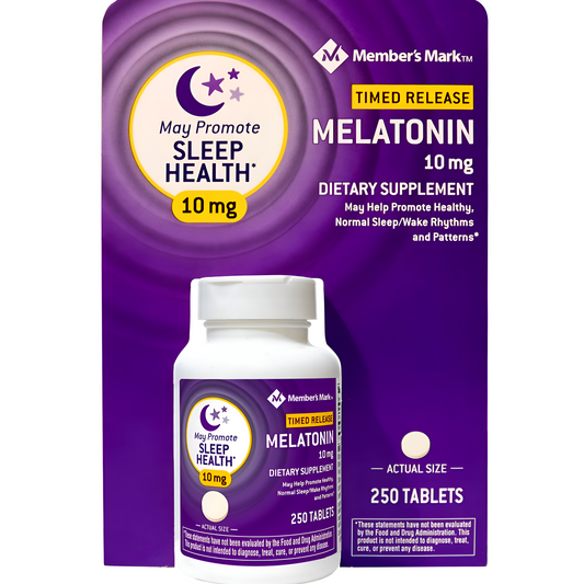 Melatonin - Member's Mark - 10mg - 250 Tabletas