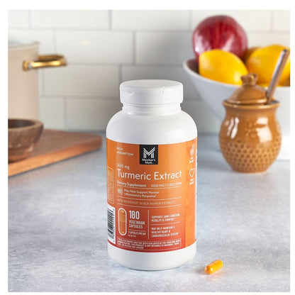 Cúrcuma Turmeric  Extra Fuerte de Member's Mark 1400 mg.- 180 Capsulas