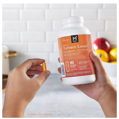 Cúrcuma Turmeric  Extra Fuerte de Member's Mark 1400 mg.- 180 Capsulas