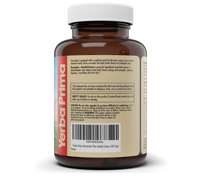 Bentonite + Herbal Detox , 100 capsulas - Great Plains