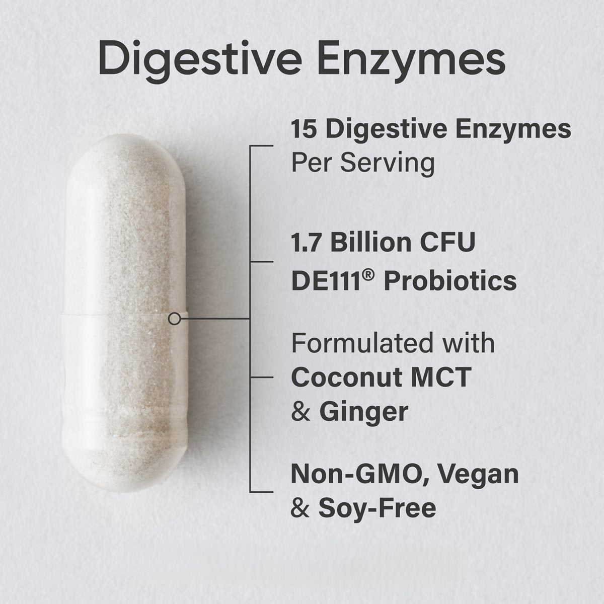 Sports Research Enzimas digestivas , 150 cápsulas vegetales