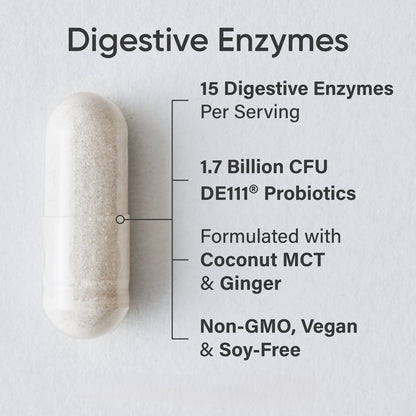 Sports Research Enzimas digestivas , 150 cápsulas vegetales