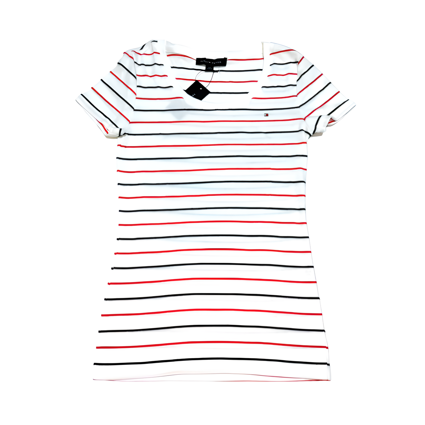 Camiseta Polo de mujer Tommy Hilfiger diseno a rayas manga corta Cuello redondo